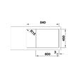 BLANCO - Pack évier à Encastrer 86cm Anthracite + Mitgeur - 528438 - vignette