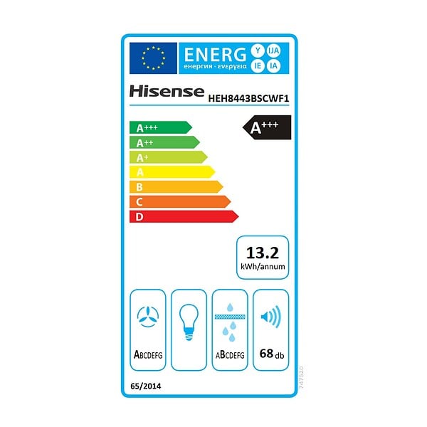 HISENSE - Plaque Induction Aspirante 4 Feux 7160w Noir - HEH8443BSCWF1 - large
