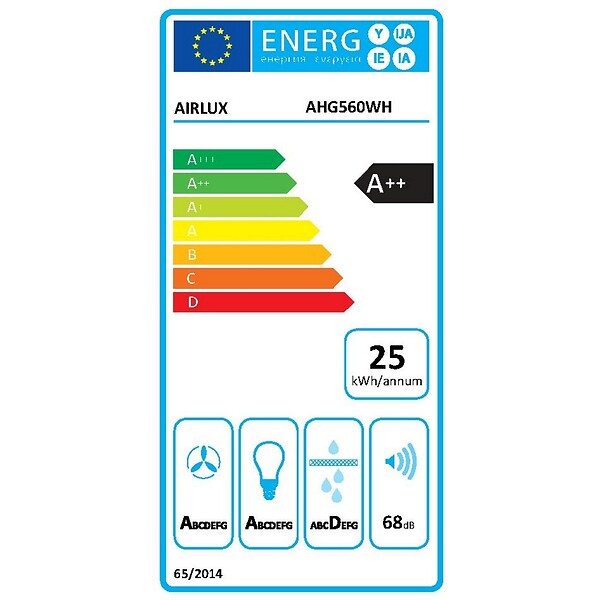 AIRLUX - Groupe Filtrant 52cm 643m3/h Blanc - AHG560WH - large