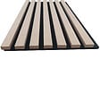 AICA SANITAIRE - Panneaux décoratifs AICA, panneaux muraux en MDF imitation bois, lot de 3, 260 x 30 cm, Teinte chêne naturel - vignette