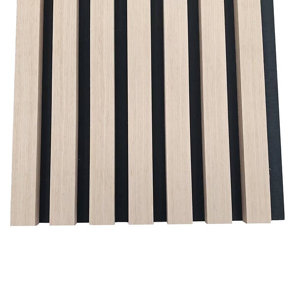 AICA SANITAIRE - Panneaux décoratifs AICA, panneaux muraux en MDF imitation bois, lot de 3, 260 x 30 cm, Teinte chêne naturel - large