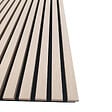 AICA SANITAIRE - Panneaux décoratifs AICA, panneaux muraux en MDF imitation bois, lot de 3, 240 x 60 cm, Teinte chêne naturel - vignette