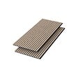 AICA SANITAIRE - Panneaux décoratifs AICA, panneaux muraux en MDF imitation bois, lot de 2, 120 x 60 cm, couleur chêne clair - vignette