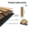 AICA SANITAIRE - Panneaux décoratifs AICA, panneaux muraux en MDF imitation bois, lot de 2, 240 x 60 cm, Teinte chêne foncé - vignette