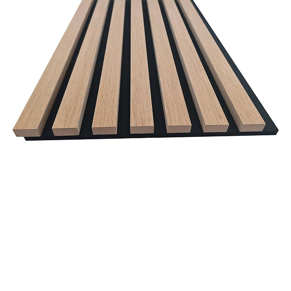 AICA SANITAIRE - Panneaux décoratifs AICA, panneaux muraux en MDF imitation bois, lot de 3, 260 x 30 cm, Teinte chêne foncé - large