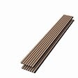AICA SANITAIRE - Panneaux décoratifs AICA, panneaux muraux en MDF imitation bois, lot de 2, 260 x 30 cm, Teinte chêne foncé - vignette