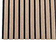 AICA SANITAIRE - Panneaux décoratifs AICA, panneaux muraux en MDF imitation bois, lot de 4, 60 x 60 cm, Teinte chêne foncé - vignette