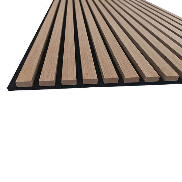 AICA SANITAIRE - Panneaux décoratifs AICA, panneaux muraux en MDF imitation bois, lot de 4, 60 x 60 cm, Teinte chêne foncé - large