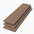 AICA SANITAIRE - Panneaux décoratifs AICA, panneaux muraux en MDF imitation bois, lot de 3, 240 x 60 cm, Teinte chêne foncé - vignette