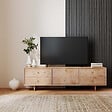 AICA SANITAIRE - Panneaux décoratifs AICA, panneaux muraux en MDF imitation bois, lot de 3, 260 x 30 cm, chêne gris - vignette