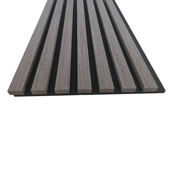 AICA SANITAIRE - Panneaux décoratifs AICA, panneaux muraux en MDF imitation bois, lot de 3, 260 x 30 cm, chêne gris - large