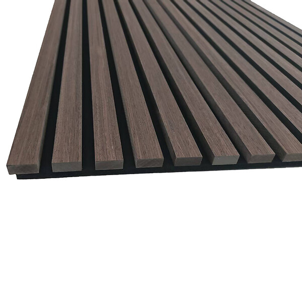 AICA SANITAIRE - Panneaux décoratifs AICA, panneaux muraux en MDF imitation bois, lot de 3, 240 x 60 cm, Teinte chêne noyer - large