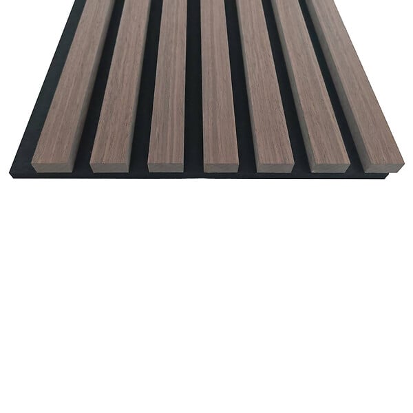 AICA SANITAIRE - Panneaux décoratifs AICA, panneaux muraux en MDF imitation bois, lot de 3, 260 x 30 cm, Teinte chêne noyer - large