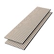 AICA SANITAIRE - Panneaux décoratifs AICA, panneaux muraux en MDF imitation bois, lot de 2, 240 x 60 cm, Teinte chêne naturel - vignette