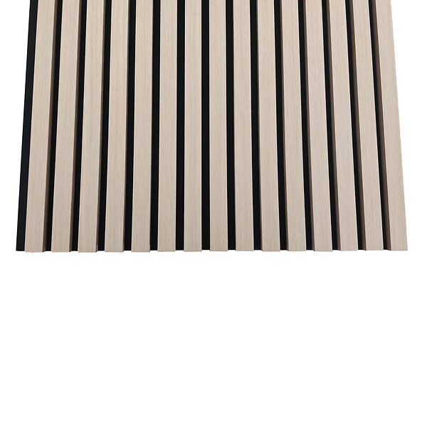 AICA SANITAIRE - Panneaux décoratifs AICA, panneaux muraux en MDF imitation bois, lot de 2, 240 x 60 cm, Teinte chêne naturel - large
