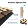 AICA SANITAIRE - Panneaux décoratifs AICA, panneaux muraux en MDF imitation bois, lot de 2, 240 x 60 cm, Teinte chêne naturel - vignette