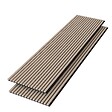 AICA SANITAIRE - Panneaux décoratifs AICA, panneaux muraux en MDF imitation bois, lot de 2, 240 x 60 cm, couleur chêne clair - vignette