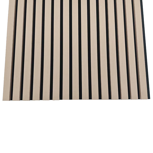 AICA SANITAIRE - Panneaux décoratifs AICA, panneaux muraux en MDF imitation bois, lot de 2, 240 x 60 cm, couleur chêne clair - large