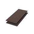 AICA SANITAIRE - Panneaux décoratifs AICA, panneaux muraux en MDF imitation bois, lot de 2, 120 x 60 cm, Teinte chêne noyer - vignette