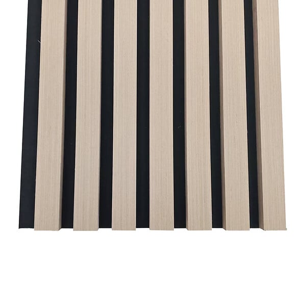 AICA SANITAIRE - Panneaux décoratifs AICA, panneaux muraux en MDF imitation bois, lot de 3, 260 x 30 cm, couleur chêne clair - large