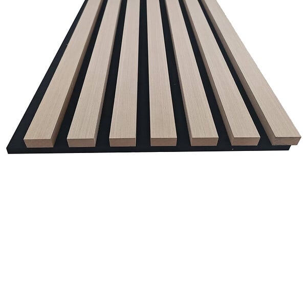 AICA SANITAIRE - Panneaux décoratifs AICA, panneaux muraux en MDF imitation bois, lot de 3, 260 x 30 cm, couleur chêne clair - large