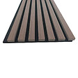 AICA SANITAIRE - Panneaux décoratifs AICA, panneaux muraux en MDF imitation bois, lot de 2, 260 x 30 cm, Teinte chêne noyer - vignette