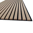 AICA SANITAIRE - Panneaux décoratifs AICA, panneaux muraux en MDF imitation bois, lot de 3, 240 x 60 cm, couleur chêne clair - vignette