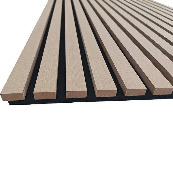 AICA SANITAIRE - Panneaux décoratifs AICA, panneaux muraux en MDF imitation bois, lot de 3, 240 x 60 cm, couleur chêne clair - large