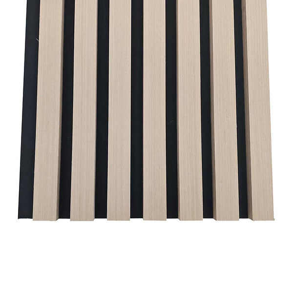 AICA SANITAIRE - Panneaux décoratifs AICA, panneaux muraux en MDF imitation bois, lot de 2, 260 x 30 cm, couleur chêne clair - large