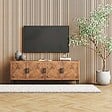 AICA SANITAIRE - Panneaux décoratifs AICA, panneaux muraux en MDF imitation bois, lot de 2, 120 x 60 cm, Teinte chêne foncé - vignette