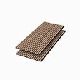 AICA SANITAIRE - Panneaux décoratifs AICA, panneaux muraux en MDF imitation bois, lot de 2, 120 x 60 cm, Teinte chêne foncé - vignette