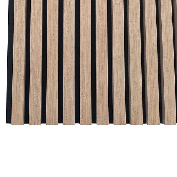 AICA SANITAIRE - Panneaux décoratifs AICA, panneaux muraux en MDF imitation bois, lot de 2, 120 x 60 cm, Teinte chêne foncé - large