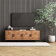 AICA SANITAIRE - Panneaux décoratifs AICA, panneaux muraux en MDF imitation bois, lot de 2, 120 x 60 cm, chêne gris - vignette