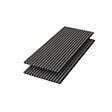 AICA SANITAIRE - Panneaux décoratifs AICA, panneaux muraux en MDF imitation bois, lot de 2, 120 x 60 cm, chêne gris - vignette