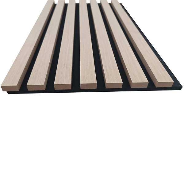 AICA SANITAIRE - Panneaux décoratifs AICA, panneaux muraux en MDF imitation bois, lot de 2, 260 x 30 cm, Teinte chêne naturel - large
