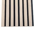 AICA SANITAIRE - Panneaux décoratifs AICA, panneaux muraux en MDF imitation bois, lot de 2, 260 x 30 cm, Teinte chêne naturel - vignette