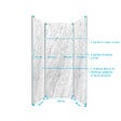 AURLANE - Pack 3 Panneaux Muraux Pierre Artic Storm 80(x2)+100x210cm + Profilés Chrome - STONE'IT - vignette