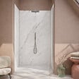 AURLANE - Pack 3 Panneaux Muraux Pierre Artic Storm 80(x2)+120x210cm + Profilés Chrome - STONE'IT - vignette