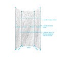 AURLANE - Pack 3 Panneaux Muraux Pierre Artic Storm 80(x2)+120x210cm + Profilés Chrome - STONE'IT - vignette