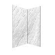 AURLANE - Pack 2 Panneaux Muraux Pierre Artic Storm 90+120x250 + Profilés Chrome - STONE'IT - vignette