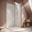 AURLANE - Pack 2 Panneaux Muraux Pierre Artic Storm 80+120x210 + Profilés Chrome - STONE'IT - vignette