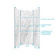 AURLANE - Pack 3 Panneaux Muraux Pierre Artic Storm 80x210cm + Profilés Chrome - STONE'IT - vignette