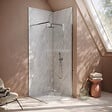 AURLANE - Pack 2 Panneaux Muraux Pierre Artic Storm 90x250cm + Profilés Chrome - STONE'IT - vignette