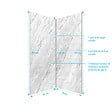 AURLANE - Pack 2 Panneaux Muraux Pierre Artic Storm 90x250cm + Profilés Chrome - STONE'IT - vignette