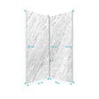 AURLANE - Pack 2 Panneaux Muraux Pierre Artic Storm 90x250cm + Profilés Chrome - STONE'IT - vignette