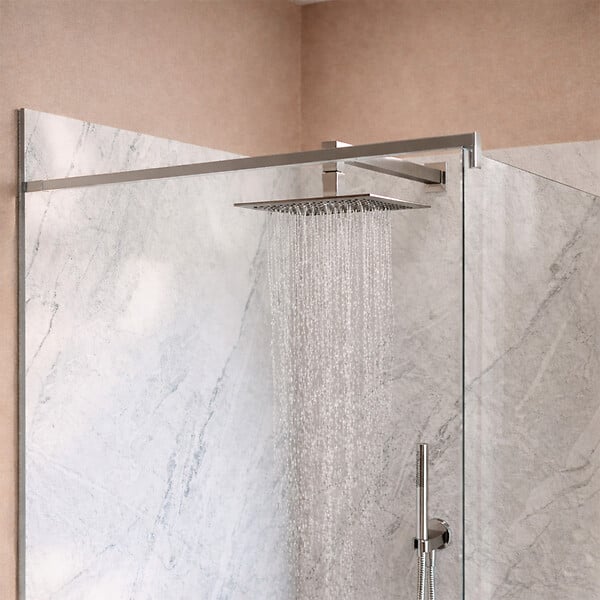 AURLANE - Pack 2 Panneaux Muraux Pierre Artic Storm 80x210cm + Profilés Chrome - STONE'IT - large
