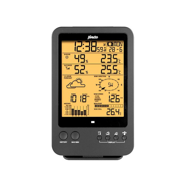 NEDIS - Station Météo Professionnelle Avec Capteur Blanc/noir - WS-4700 - large