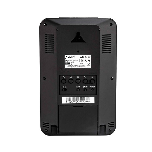 NEDIS - Station Météo Professionnelle Avec Capteur Blanc/noir - WS-4700 - large