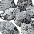 RO'MA NATURE - Galet Noir / Gris Ebano 10-15 cm - Lot de 3 filets de 15 kg - vignette