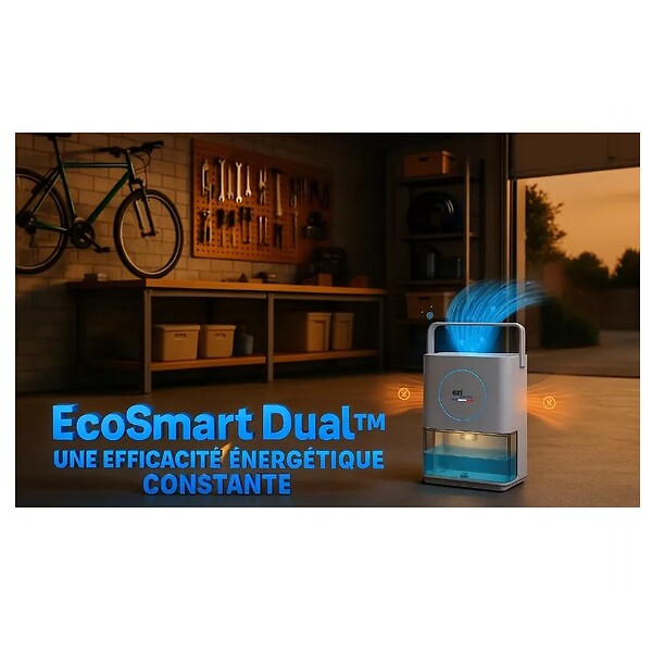 EZICLEAN - Déshumidificateur 0.55l/j Blanc - DRYFLOWMAX - large